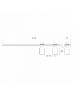 Prowadzenie górne regulowane do bram przesuwnych 2