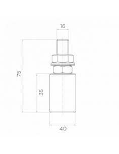 Rolka prowadząca do bram przesuwnych fi 25 mm 2