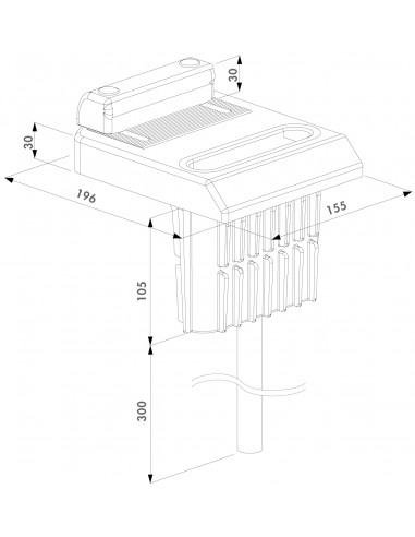 Opór dolny OGS pod rygle dolne zewnętrzne Locinox