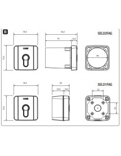 przełącznik kluczykowy Came SELD1FAG 2