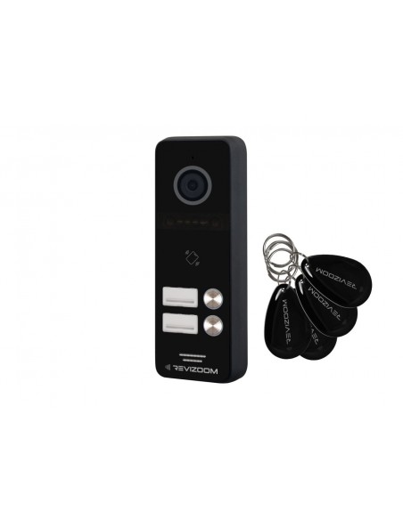 Panel rozmówny REVIZOOM 2-abonentowy z czytnikiem RFID