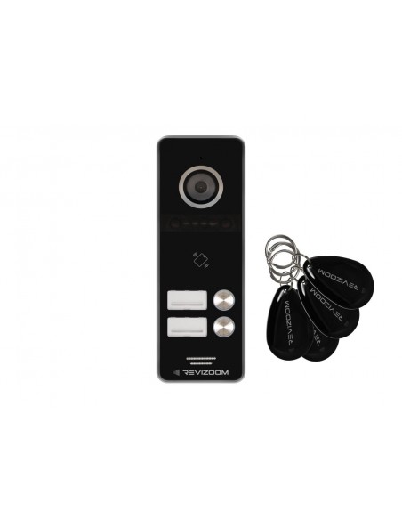 Panel rozmówny REVIZOOM 2-abonentowy z czytnikiem RFID