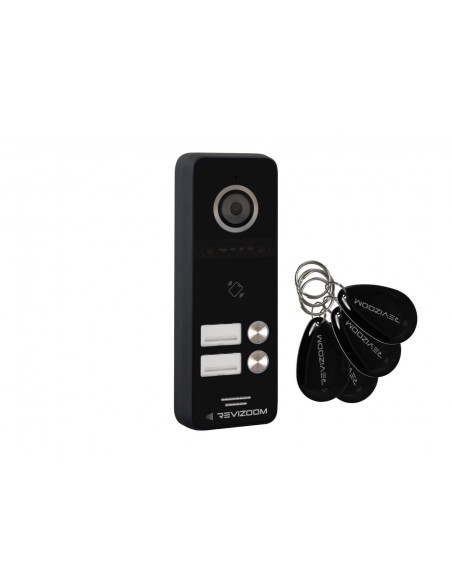 Panel rozmówny REVIZOOM 2-abonentowy z czytnikiem RFID