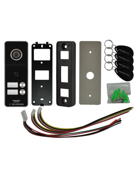 Panel rozmówny REVIZOOM 2-abonentowy z czytnikiem RFID