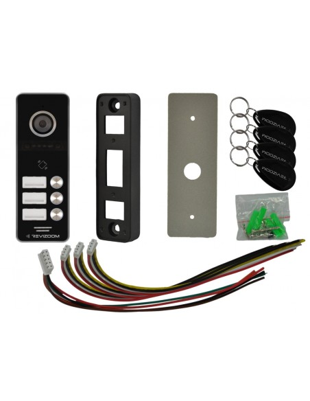 Panel rozmówny REVIZOOM 3-abonentowy z czytnikiem RFID