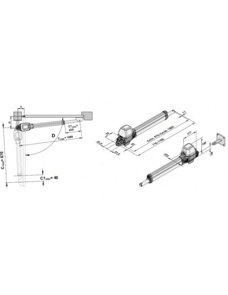 zestaw SOMMER TWIST M do bram 2-skrzydłowych 2 piloty, czarny